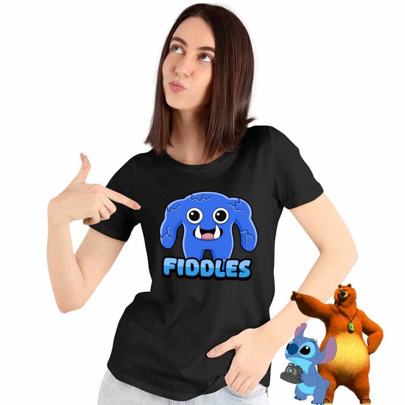 Fashion, accesorii si bijuterii - Femei - Imbracaminte femei - Tricouri si topuri femei - Tricou Femei Banban Fiddles Gradinita, negru, marime S - Infinity.ro