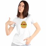 Fashion, accesorii si bijuterii - Femei - Imbracaminte femei - Tricouri si topuri femei - Tricou Femei Squishmallows Hamburger, alb, marime XL - Infinity.ro