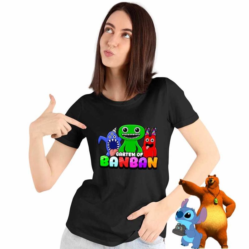 Fashion, accesorii si bijuterii - Femei - Imbracaminte femei - Tricouri si topuri femei - Tricou Femei Garden of Banban Nabnab Jumbo, negru, marime 2XL - Infinity.ro