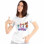 Fashion, accesorii si bijuterii - Femei - Imbracaminte femei - Tricouri si topuri femei - Tricou Femei Super Pisicute All Team, alb, marime 3XL - Infinity.ro
