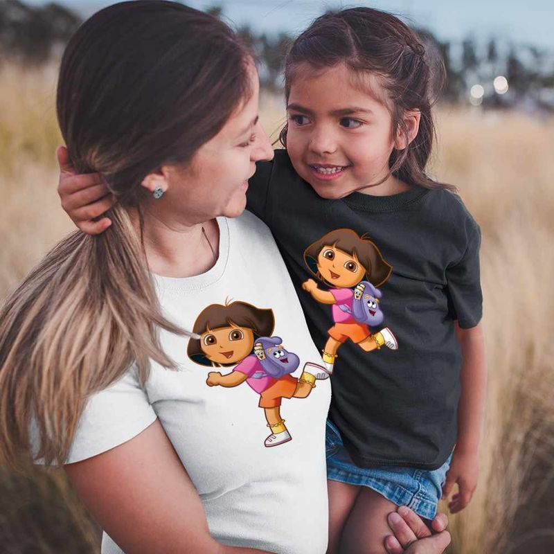 Fashion, accesorii si bijuterii - Femei - Imbracaminte femei - Tricouri si topuri femei - Tricou Femei Dora Exploratoarea Ghiozdan Harta Explorer, negru, marime 3XL - Infinity.ro