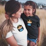 Fashion, accesorii si bijuterii - Femei - Imbracaminte femei - Tricouri si topuri femei - Tricou Femei Squishmallows Pirat Marinar, negru, marime M - Infinity.ro