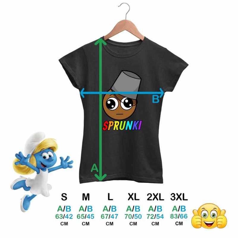 Fashion, accesorii si bijuterii - Femei - Imbracaminte femei - Tricouri si topuri femei - Tricou Femei Sprunki Brown Music Gamer, negru, marime 3XL - Infinity.ro