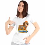Fashion, accesorii si bijuterii - Femei - Imbracaminte femei - Tricouri si topuri femei - Tricou Femei Pupstruction Tank Catelusi Constructori Desene, alb, marime S - Infinity.ro