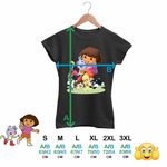 Fashion, accesorii si bijuterii - Femei - Imbracaminte femei - Tricouri si topuri femei - Tricou Femei Dora Exploratoarea Looney Tunes Taz Bugs Bunny Sylvester Tweety Baby, negru, marime 2XL - Infinity.ro