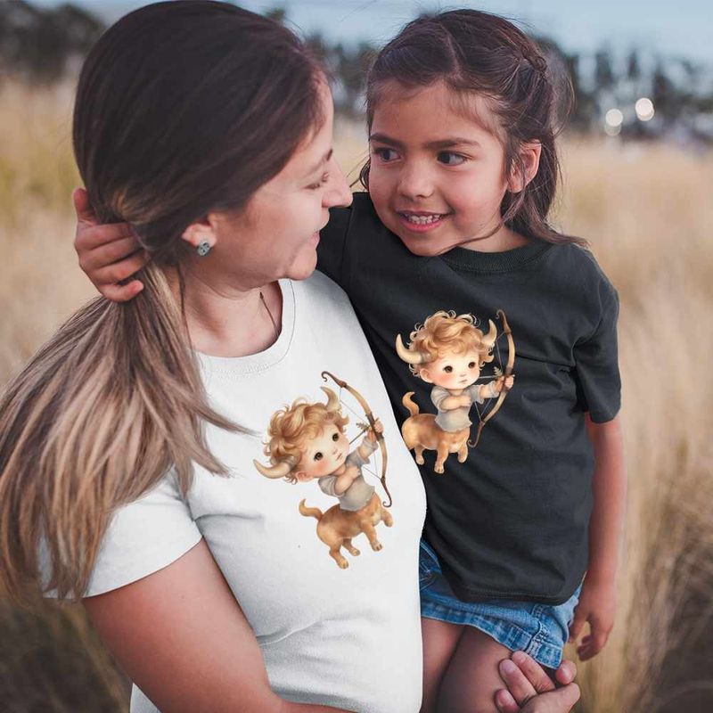 Fashion, accesorii si bijuterii - Femei - Imbracaminte femei - Tricouri si topuri femei - Tricou Femei Sagetator Baby Zodiac Horoscop Sagittarius Astrologie, negru, marime L - Infinity.ro