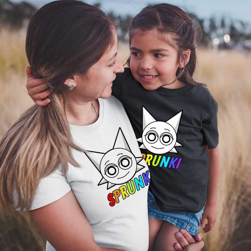 Fashion, accesorii si bijuterii - Femei - Imbracaminte femei - Tricouri si topuri femei - Tricou Femei Sprunki Music Game Wenda, negru, marime S - Infinity.ro