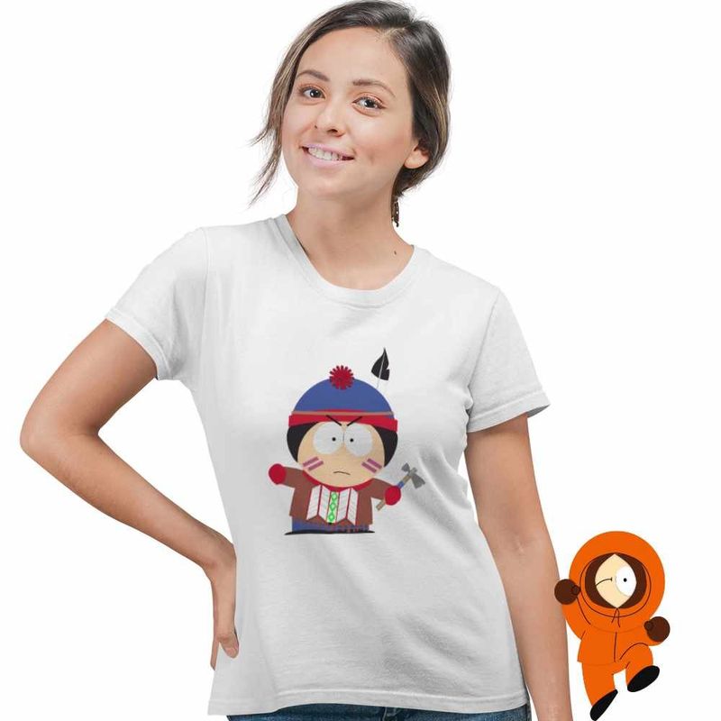 Fashion, accesorii si bijuterii - Femei - Imbracaminte femei - Tricouri si topuri femei - Tricou Femei South Park Stan of the Many Moons, alb, marime 3XL - Infinity.ro