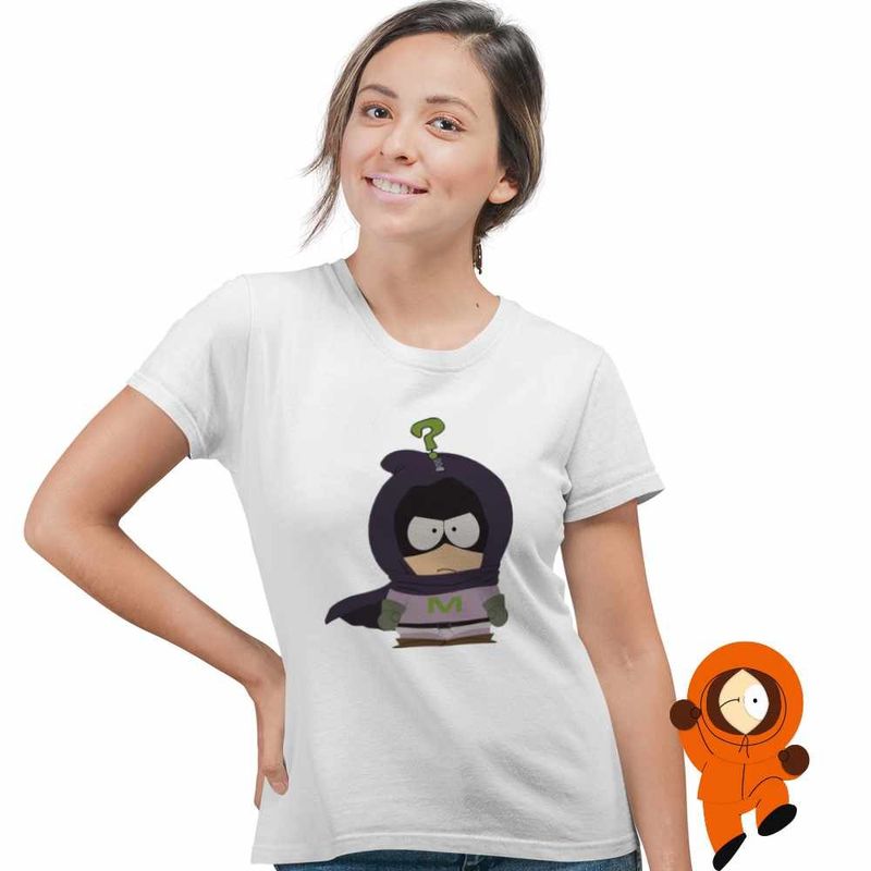 Fashion, accesorii si bijuterii - Femei - Imbracaminte femei - Tricouri si topuri femei - Tricou Femei South Park Mysterion Rises, alb, marime S - Infinity.ro