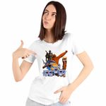 Fashion, accesorii si bijuterii - Femei - Imbracaminte femei - Tricouri si topuri femei - Tricou Femei Grizzy Lemingi Brainrot Tung Sahur Tralalero Wukong, alb, marime 2XL - Infinity.ro