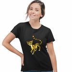 Fashion, accesorii si bijuterii - Femei - Imbracaminte femei - Tricouri si topuri femei - Tricou Femei Fuli Garda Felina Lion Guard, negru, marime M - Infinity.ro