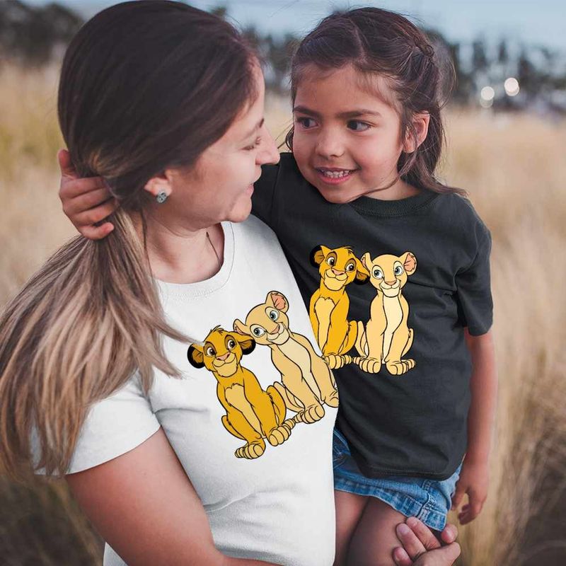 Fashion, accesorii si bijuterii - Femei - Imbracaminte femei - Tricouri si topuri femei - Tricou Femei Nala Simba Best Friends Lion King, negru, marime 2XL - Infinity.ro