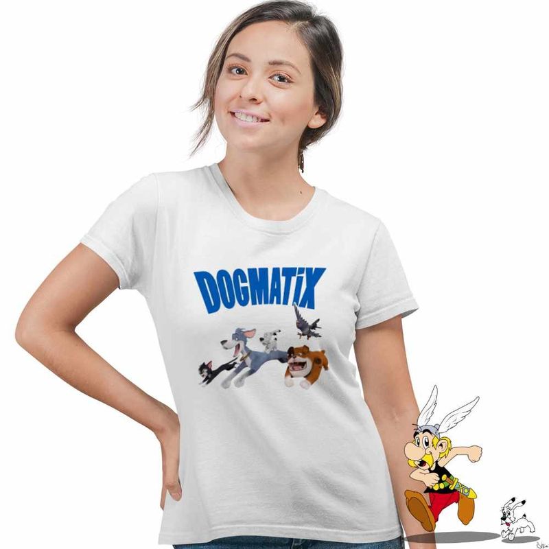 Fashion, accesorii si bijuterii - Femei - Imbracaminte femei - Tricouri si topuri femei - Tricou Femei Dogmatix Dream Team Asterix Obelix, alb, marime 3XL - Infinity.ro