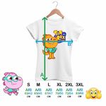 Fashion, accesorii si bijuterii - Femei - Imbracaminte femei - Tricouri si topuri femei - Tricou Femei Tim Rex Tommy Spatiu Dinozauri Nasa, alb, marime L - Infinity.ro