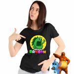 Fashion, accesorii si bijuterii - Femei - Imbracaminte femei - Tricouri si topuri femei - Tricou Femei Banban Stinky Joel Dinozaur, negru, marime L - Infinity.ro