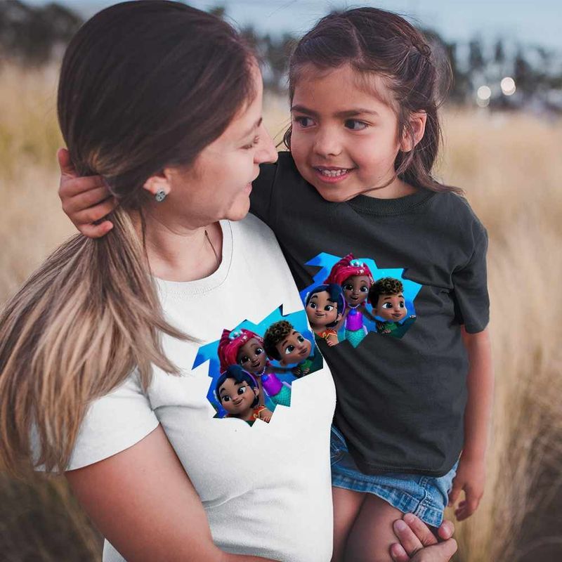 Fashion, accesorii si bijuterii - Femei - Imbracaminte femei - Tricouri si topuri femei - Tricou Femei Ariel Lucia Fernie Mica Sirena Disney, negru, marime 2XL - Infinity.ro