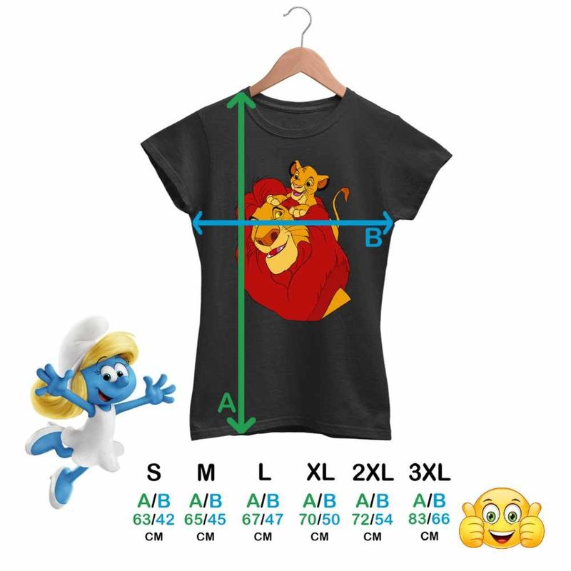 Fashion, accesorii si bijuterii - Femei - Imbracaminte femei - Tricouri si topuri femei - Tricou Femei Regele Leu Mufasa Simba, negru, marime M - Infinity.ro