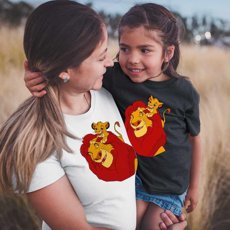Fashion, accesorii si bijuterii - Femei - Imbracaminte femei - Tricouri si topuri femei - Tricou Femei Regele Leu Mufasa Simba, negru, marime M - Infinity.ro
