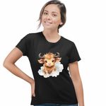 Fashion, accesorii si bijuterii - Femei - Imbracaminte femei - Tricouri si topuri femei - Tricou Femei Taur Baby Zodiac Horoscop Taurus Astrologie, negru, marime S - Infinity.ro