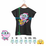 Fashion, accesorii si bijuterii - Femei - Imbracaminte femei - Tricouri si topuri femei - Tricou Femei Tim Rex Tia Spatiu Dinozauri Exploratori, negru, marime XL - Infinity.ro