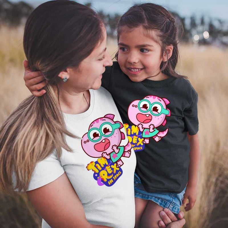 Fashion, accesorii si bijuterii - Femei - Imbracaminte femei - Tricouri si topuri femei - Tricou Femei Tim Rex Tia Spatiu Dinozauri Exploratori, negru, marime XL - Infinity.ro