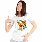 Fashion, accesorii si bijuterii - Femei - Imbracaminte femei - Tricouri si topuri femei - Tricou Femei Winnie the Pooh Bluey Blue Vioara Trompeta, alb, marime 2XL - Infinity.ro