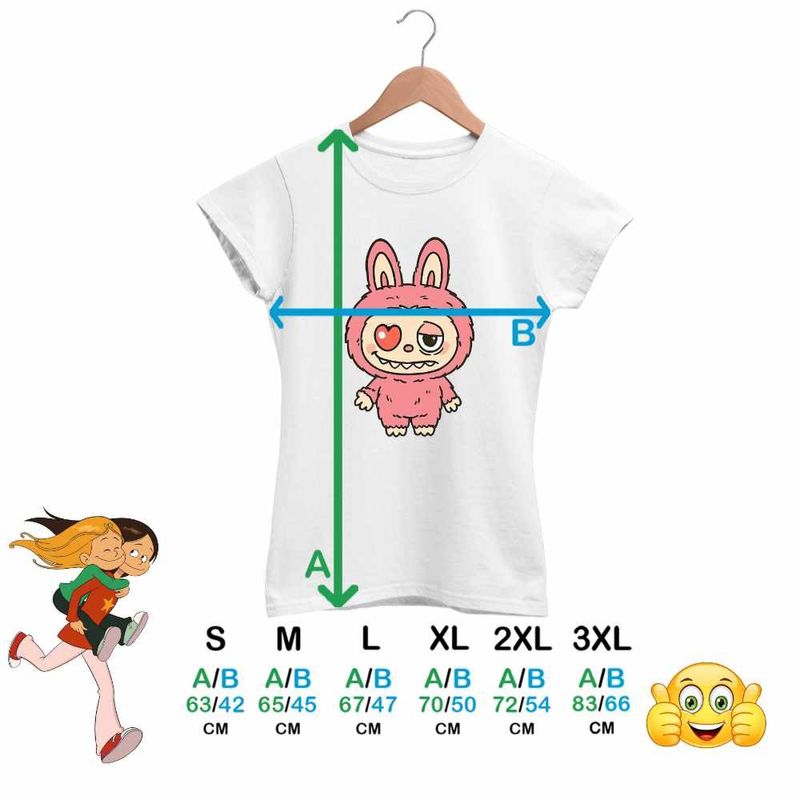 Fashion, accesorii si bijuterii - Femei - Imbracaminte femei - Tricouri si topuri femei - Tricou Femei Labubu Heartbreak Dragobete Valentines Day Iubi, alb, marime 2XL - Infinity.ro