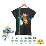 Fashion, accesorii si bijuterii - Femei - Imbracaminte femei - Tricouri si topuri femei - Tricou Femei Kiff Chibi Toti Anime, negru, marime XL - Infinity.ro