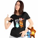 Fashion, accesorii si bijuterii - Femei - Imbracaminte femei - Tricouri si topuri femei - Tricou Femei Kiff Chibi Toti Anime, negru, marime XL - Infinity.ro