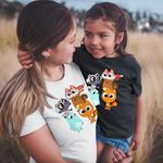 Fashion, accesorii si bijuterii - Femei - Imbracaminte femei - Tricouri si topuri femei - Tricou Femei Kiff Chibi Toti Anime, negru, marime XL - Infinity.ro
