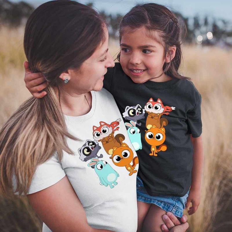 Fashion, accesorii si bijuterii - Femei - Imbracaminte femei - Tricouri si topuri femei - Tricou Femei Kiff Chibi Toti Anime, negru, marime XL - Infinity.ro