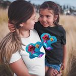 Fashion, accesorii si bijuterii - Femei - Imbracaminte femei - Tricouri si topuri femei - Tricou Femei Ariel Flounder Disney Mica Sirena, negru, marime S - Infinity.ro