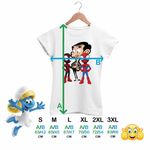 Fashion, accesorii si bijuterii - Femei - Imbracaminte femei - Tricouri si topuri femei - Tricou Femei Mr Bean Paienjenel Spiderman, alb, marime 2XL - Infinity.ro