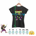 Fashion, accesorii si bijuterii - Femei - Imbracaminte femei - Tricouri si topuri femei - Tricou Femei Testoasele Ninja Revenge Mutant, negru, marime 2XL - Infinity.ro