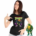 Fashion, accesorii si bijuterii - Femei - Imbracaminte femei - Tricouri si topuri femei - Tricou Femei Testoasele Ninja Revenge Mutant, negru, marime 2XL - Infinity.ro