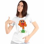 Fashion, accesorii si bijuterii - Femei - Imbracaminte femei - Tricouri si topuri femei - Tricou Femei Gumball Darwin Gumbal, alb, marime 2XL - Infinity.ro