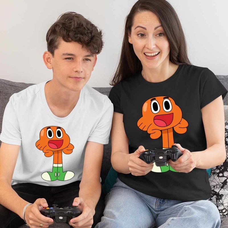 Fashion, accesorii si bijuterii - Femei - Imbracaminte femei - Tricouri si topuri femei - Tricou Femei Gumball Darwin Gumbal, alb, marime 2XL - Infinity.ro