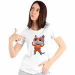 Fashion, accesorii si bijuterii - Femei - Imbracaminte femei - Tricouri si topuri femei - Tricou Femei Super Pisicute Ghem Buddy SuperKitties, alb, marime L - Infinity.ro