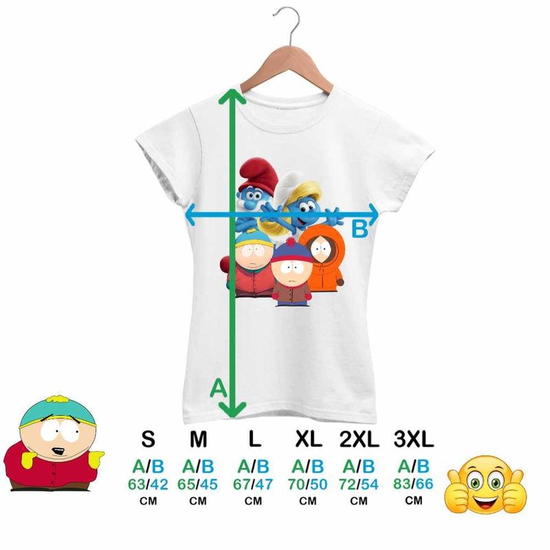Fashion, accesorii si bijuterii - Femei - Imbracaminte femei - Tricouri si topuri femei - Tricou Femei South Park Strumfii Papa Strumf Strumfita, alb, marime 2XL - Infinity.ro