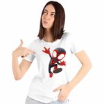 Fashion, accesorii si bijuterii - Femei - Imbracaminte femei - Tricouri si topuri femei - Tricou Femei Spin Miles Morales Marvel, alb, marime 3XL - Infinity.ro