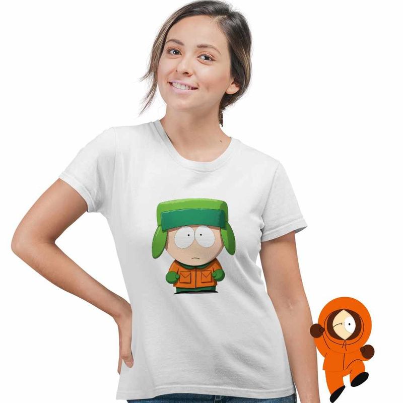 Fashion, accesorii si bijuterii - Femei - Imbracaminte femei - Tricouri si topuri femei - Tricou Femei South Park Kyle Broflovski, alb, marime XL - Infinity.ro