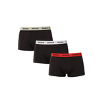 Fashion, accesorii si bijuterii - Barbati - Lenjerie si pijamale barbati - Lenjerie intima barbati - Set 3 boxeri barbati HUGO negri, confortabili, din materiale premium, bumbac, marimea S - Infinity.ro