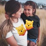 Fashion, accesorii si bijuterii - Femei - Imbracaminte femei - Tricouri si topuri femei - Tricou Femei Winnie the Puh Pooh Cartoon, negru, marime S - Infinity.ro