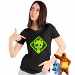 Fashion, accesorii si bijuterii - Femei - Imbracaminte femei - Tricouri si topuri femei - Tricou Femei Sprunki Lime Square Music Game, negru, marime M - Infinity.ro