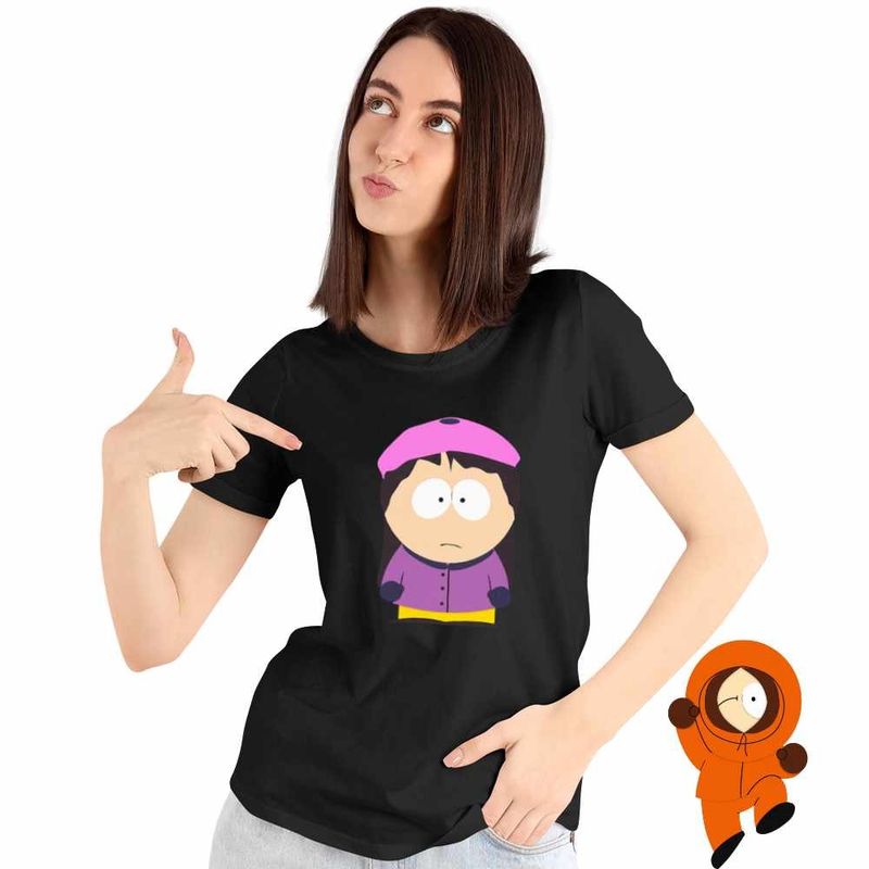 Fashion, accesorii si bijuterii - Femei - Imbracaminte femei - Tricouri si topuri femei - Tricou Femei South Park Wendy Testaburger Stendy, negru, marime 3XL - Infinity.ro