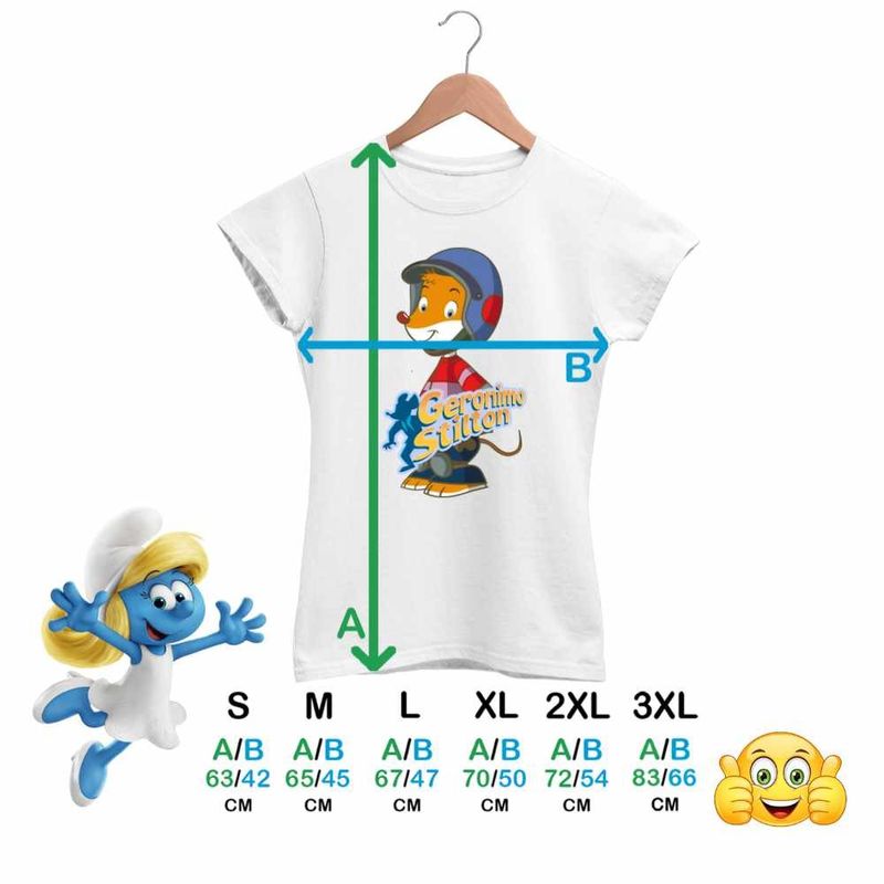 Fashion, accesorii si bijuterii - Femei - Imbracaminte femei - Tricouri si topuri femei - Tricou Femei Benjamin Geronimo Stilton Soricel Istet, alb, marime L - Infinity.ro