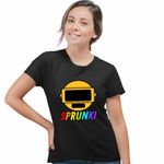 Fashion, accesorii si bijuterii - Femei - Imbracaminte femei - Tricouri si topuri femei - Tricou Femei Sprunki Gold Sound Music Game, negru, marime XL - Infinity.ro