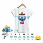 Fashion, accesorii si bijuterii - Femei - Imbracaminte femei - Tricouri si topuri femei - Tricou Femei Stich Labubu Meme, alb, marime S - Infinity.ro