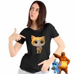 Fashion, accesorii si bijuterii - Femei - Imbracaminte femei - Tricouri si topuri femei - Tricou Femei SuperKitties Sclipi Sparks Super Pisicute, negru, marime XL - Infinity.ro