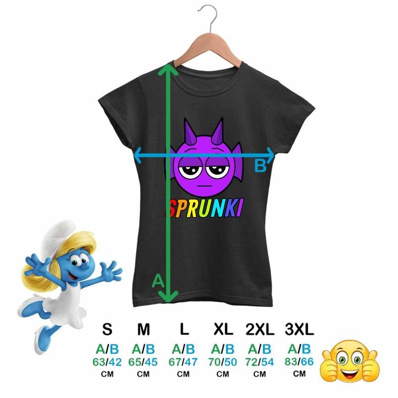 Fashion, accesorii si bijuterii - Femei - Imbracaminte femei - Tricouri si topuri femei - Tricou Femei Sprunki Durple Music Gamer, negru, marime M - Infinity.ro
